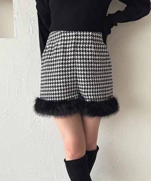 d.i.a[正規品]ファー付きグレーショートパンツ d.i.a[正規品]ファー付きグレーショートパンツ d.i.a[正規品