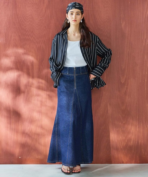 atelier SOMETHING　TLEB DENIM SKlRT スカート atelier SOMETHING TLEB DENIM SKlRT スカート