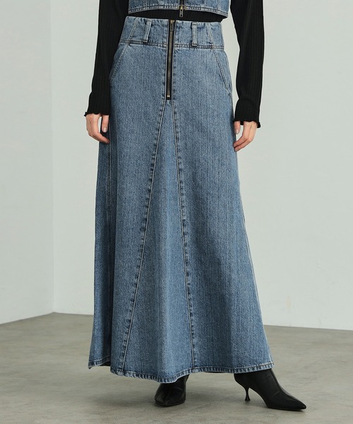 Taylor愛用ブランド♪Isla Denim Petal Skirt*デニムスカート GISELe 4月号掲載】atelier SOMETHING MERMAID DENIM SKIRT