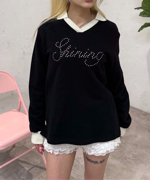 トレーナー スウェット ユニフォームデザインプルオーバー レディース | sedacle girl