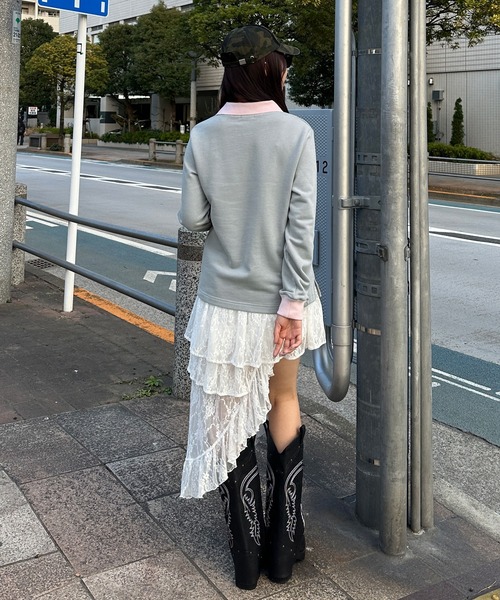 トレーナー スウェット ユニフォームデザインプルオーバー レディース | sedacle girl | 14