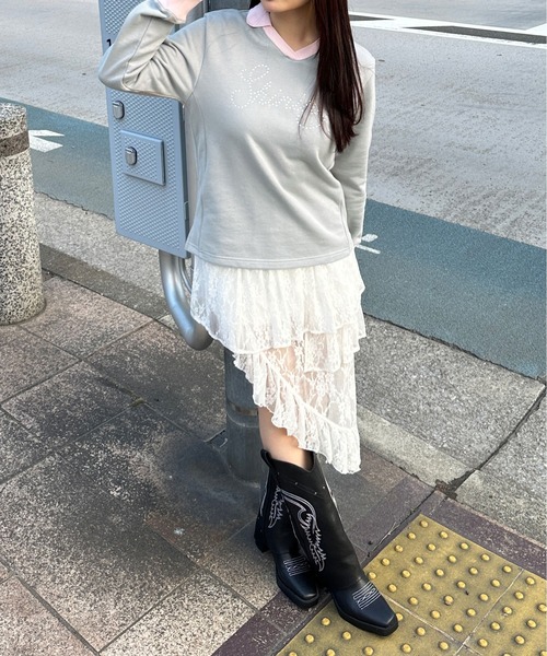 トレーナー スウェット ユニフォームデザインプルオーバー レディース | sedacle girl | 07