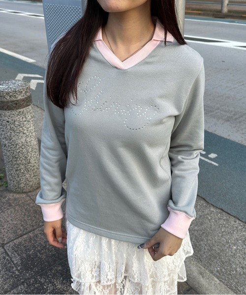 トレーナー スウェット ユニフォームデザインプルオーバー レディース | sedacle girl | 04