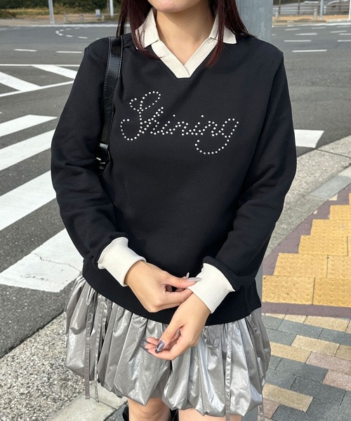 トレーナー スウェット ユニフォームデザインプルオーバー レディース | sedacle girl | 20
