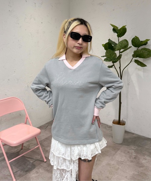 トレーナー スウェット ユニフォームデザインプルオーバー レディース | sedacle girl | 08