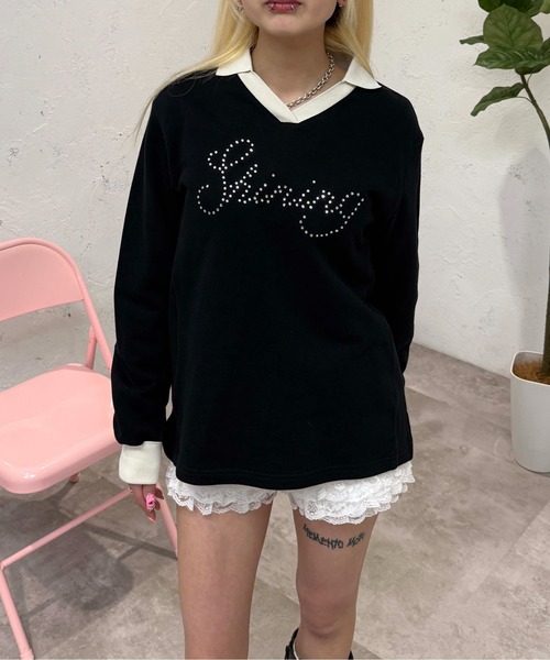 トレーナー スウェット ユニフォームデザインプルオーバー レディース | sedacle girl | 15