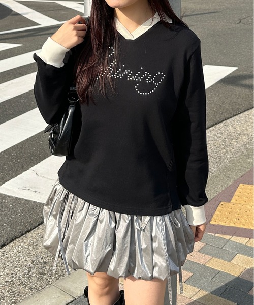 トレーナー スウェット ユニフォームデザインプルオーバー レディース | sedacle girl | 19