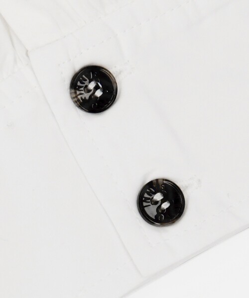 GANNI ブラウス シャツ GANNI/ガニー Cotton Poplin V-neck