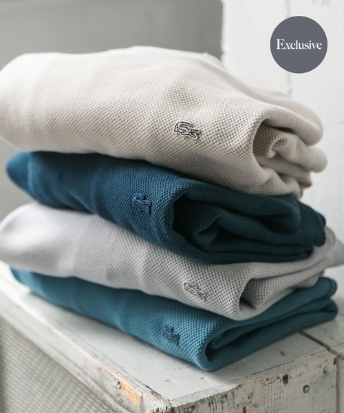 LACOSTE tシャツ 「別注」LACOSTE×DOORS thick pique crew long