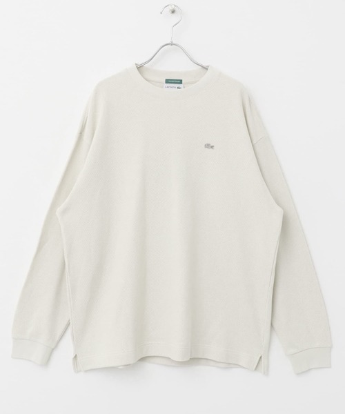 LACOSTE tシャツ 「別注」LACOSTE×DOORS thick pique crew long