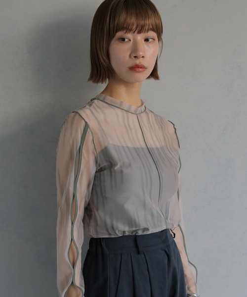 cheriella tシャツ 「cheriella」前後2WAYウェーブホールマーブル