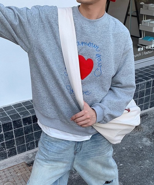 BENDER TOKYO スマホショルダー トレーナー スウェット ハートモチーフ