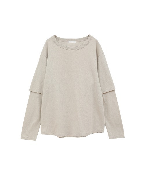 CLANE（クラネ） tシャツ TEE LAYERED LONGSLEEVE TOPS レディース