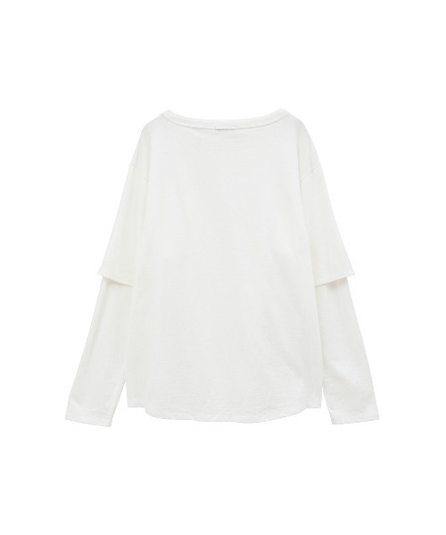 カットソー(半袖/袖なし) CLANE  LAYERED LONG TOPS セール】TEE LAYERED LONGSLEEVE TOPS（Tシャツ/カットソー）｜CLANE