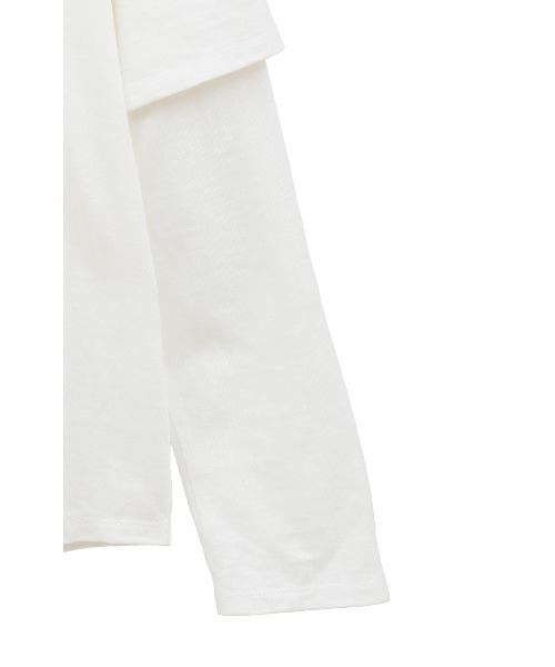 カットソー(半袖/袖なし) CLANE  LAYERED LONG TOPS セール】TEE LAYERED LONGSLEEVE TOPS（Tシャツ/カットソー）｜CLANE