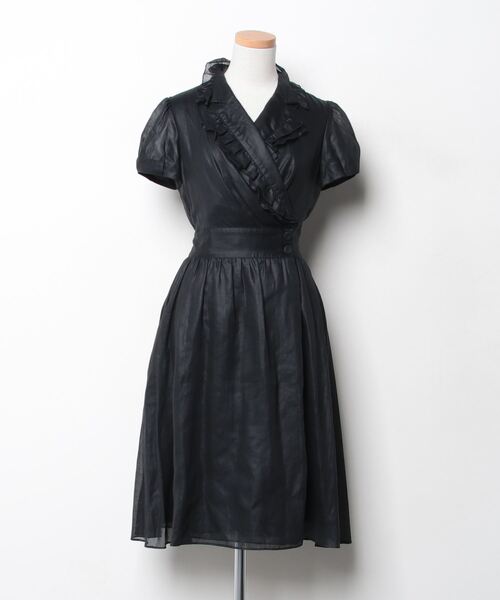 M's Gracy フリル袖 ブラックワンピース M'S GRACY 2025 SPRING Collection | msgracy