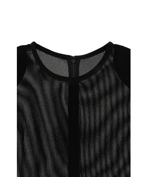 tシャツ CLANE/クラネ/SHEER VELOUR POWER SHOULDER TOPS レディース メンズ CLANE tシャツ CLANE/クラネ/SHEER VELOUR POWER SHOULDER TOPS