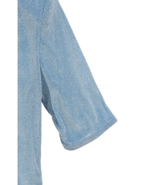 CLANE tシャツ CLANE/クラネ/SHEER VELOUR POWER SHOULDER TOPS