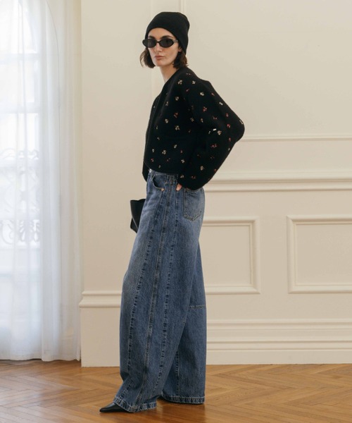 CREDONA WIDE BEETLE DENIM PANTS サイズ0 30%OFF】CREDONA クレドナ ワイド ビートル デニム パンツ “WIDE