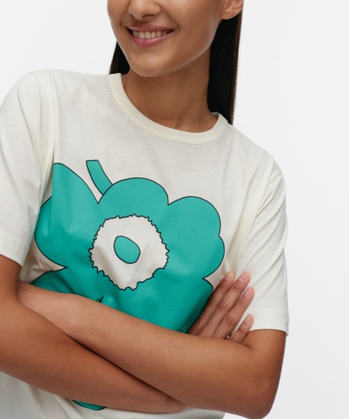 marimekko kioski Tシャツ マリメッコ マリメッコキオスキ Marimekko Kioski Tシャツ ブラック 半袖