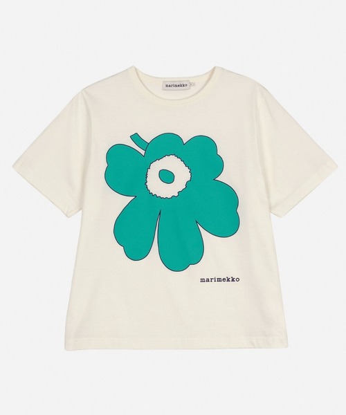新品未使用marimekko ロゴ Tシャツ マリメッコ KIOSKI マリメッコキオスキ Marimekko Kioski Tシャツ ブラック 半袖
