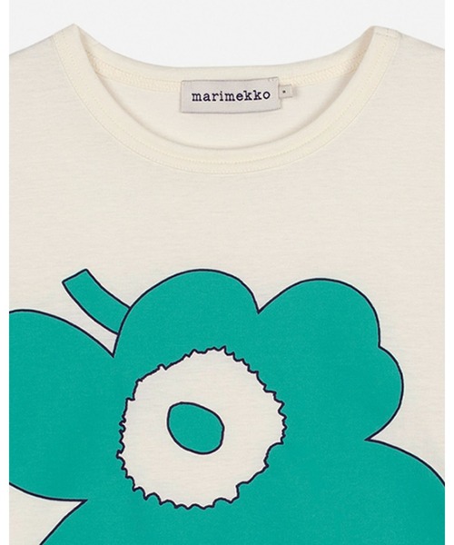 新品未使用marimekko ロゴ Tシャツ マリメッコ KIOSKI marimekko tシャツ 「kioski」Erna relaxed Unikko placement T