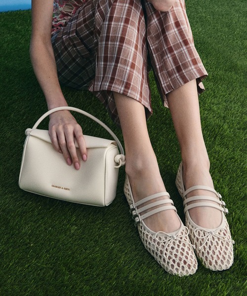 CHARLES ＆ KEITH パンプス ウーブン トリプルストラップメリー