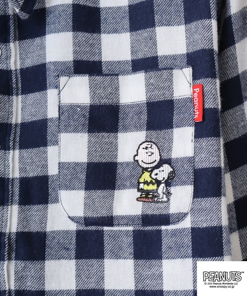 PEANUTS シャツ チェックシャツ メンズ レディース : ZOZOTOWN Yahoo