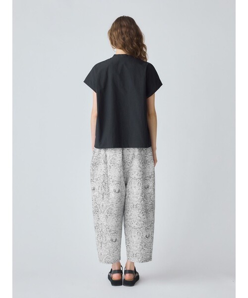 黒 Mサイズ プリント入りパンツ Printstar ハーフパンツ レディース ユニセックス 短パン