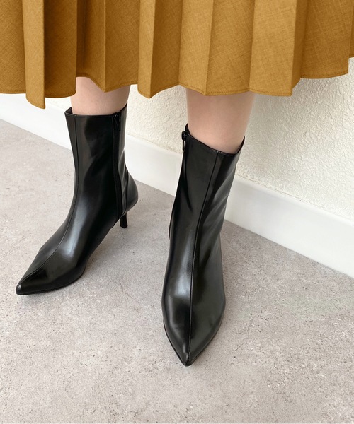 「MAMIAN」 ブーツ M ダークブラウン レディース_画像3