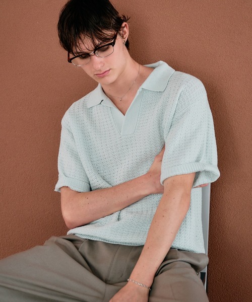 Adoon plain tシャツ 「新色追加」SKIPPER SHORT SLEEVE SUMMER KNIT