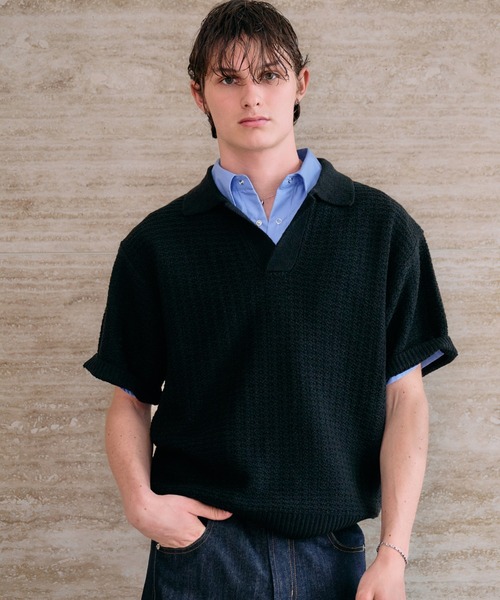supreme コットンニットポロ 黒 M knit polo Supreme Beaded Zip Polo Black Cream Lavender 3colors 26SS | eBay