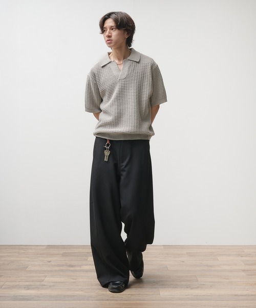 Adoon plain ポロシャツ 「新色追加」SKIPPER SHORT SLEEVE KNIT