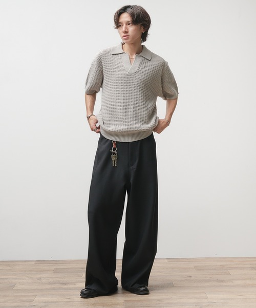Adoon plain ポロシャツ 「新色追加」SKIPPER SHORT SLEEVE KNIT