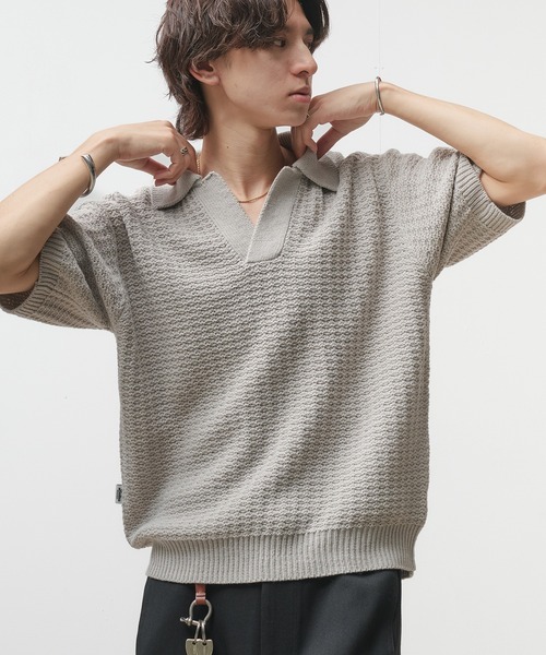 SULLEN KNIT POLO SHIRT ニットポロ 短丈 SULLEN KNIT POLO SHIRT ニットポロ 短丈 メンズ