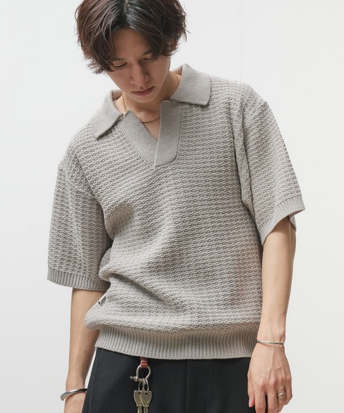 ポロシャツ COOR Compact Sandi Polo Knit 5SH022 Adoon plain ポロシャツ 「新色追加」SKIPPER SHORT SLEEVE KNIT
