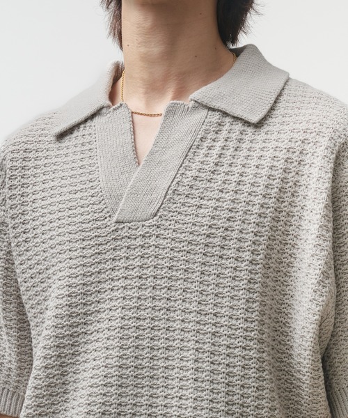 Adoon plain ポロシャツ 「新色追加」SKIPPER SHORT SLEEVE KNIT