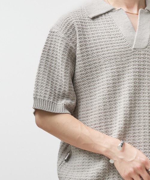 Adoon plain ポロシャツ 「新色追加」SKIPPER SHORT SLEEVE KNIT