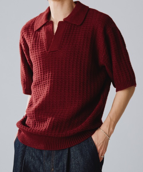Adoon plain tシャツ 「新色追加」SKIPPER SHORT SLEEVE SUMMER KNIT