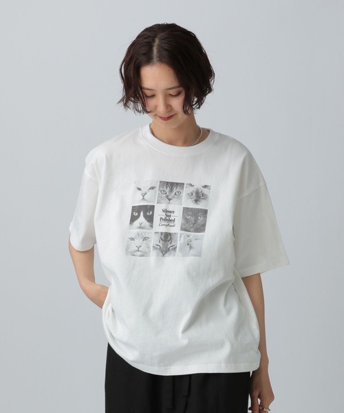 トップス LEPSIM LEPSIM tシャツ PETフォトT 490665 レディース : ZOZOTOWN Yahoo