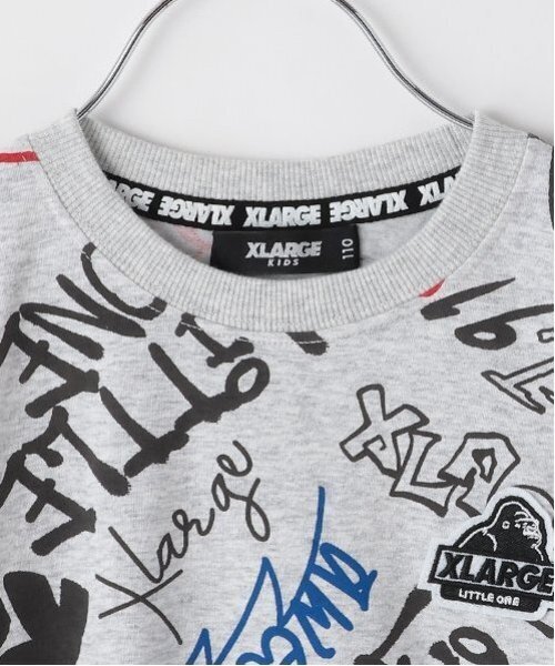 XLARGE KIDS tシャツ グラフィティ総柄半袖Tシャツ キッズ 子供