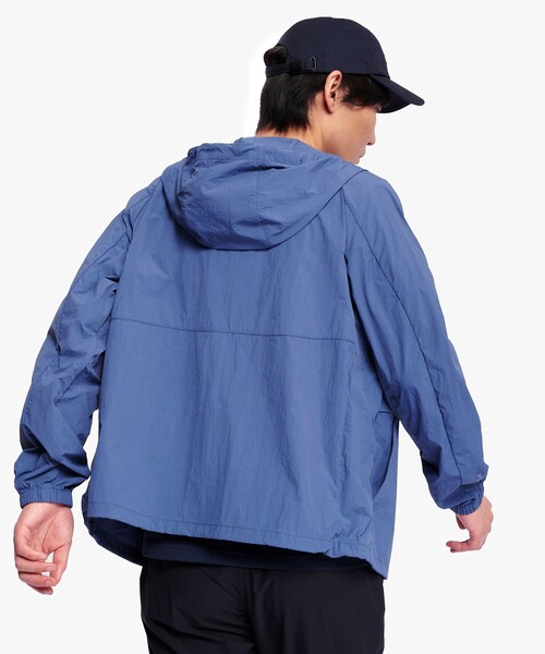 美品◇エーグル 定2.2万 洗える 吸水速乾 UVカット ナイロンジャケット40 AIGLE（エーグル） ナイロンジャケット UVカット 撥水ライトウェイト