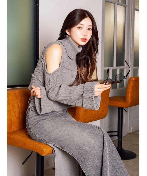 「Darich」 タートルネックニット FREE ベージュ レディース_画像5