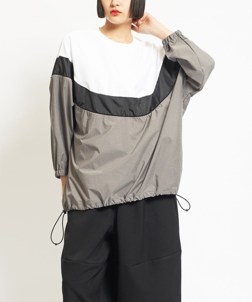tシャツ 20/-天竺　ヘムギャザーＴ レディース メンズ