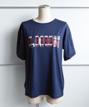 tシャツ 半袖 チェック ロゴ プリント 古着...の詳細画像3