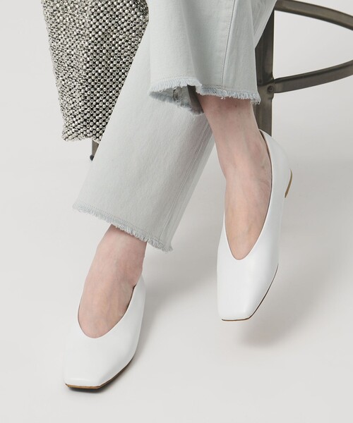 UNITED ARROWS（ユナイテッドアローズ） パンプス スクエア フラット