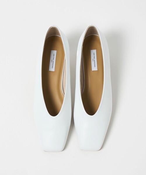 新品未使用♡BEAUTY&YOUTH♡SQUフラットパンプス♡38 UNITED ARROWS（ユナイテッドアローズ） パンプス スクエア フラット