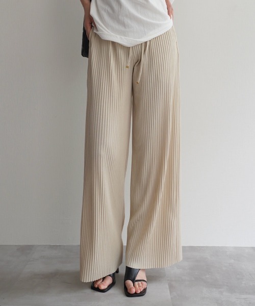 Rashik パンツ ラメプリーツパンツ レディース : ZOZOTOWN Yahoo