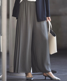 COMME CA ISM（コムサイズム） ワイドパンツ パンツ サイドプリーツ