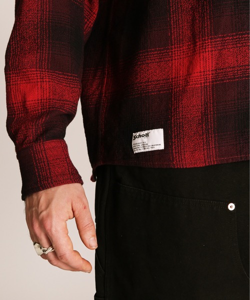 Schott N.Y.C（ショット） シャツ Schott/ショット/OMBRE CHECK CF LS